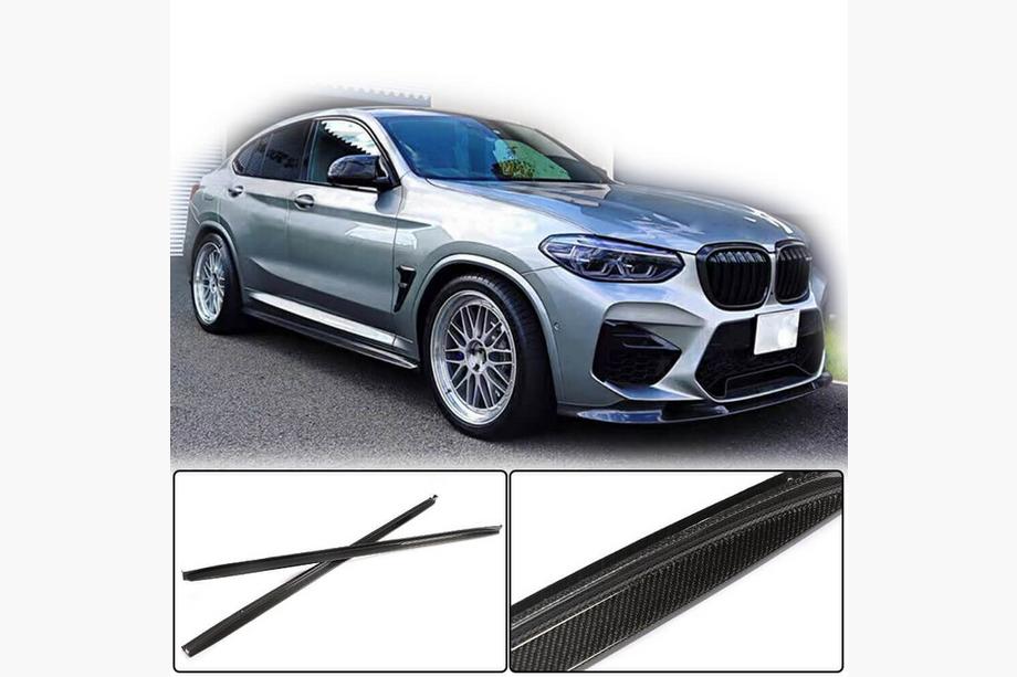 BMW X3 G01 2018– Sliekšņu uzlikas V1 (F97/G01 M-Sport 2018-2021, oglekļa šķiedra) Foto 2