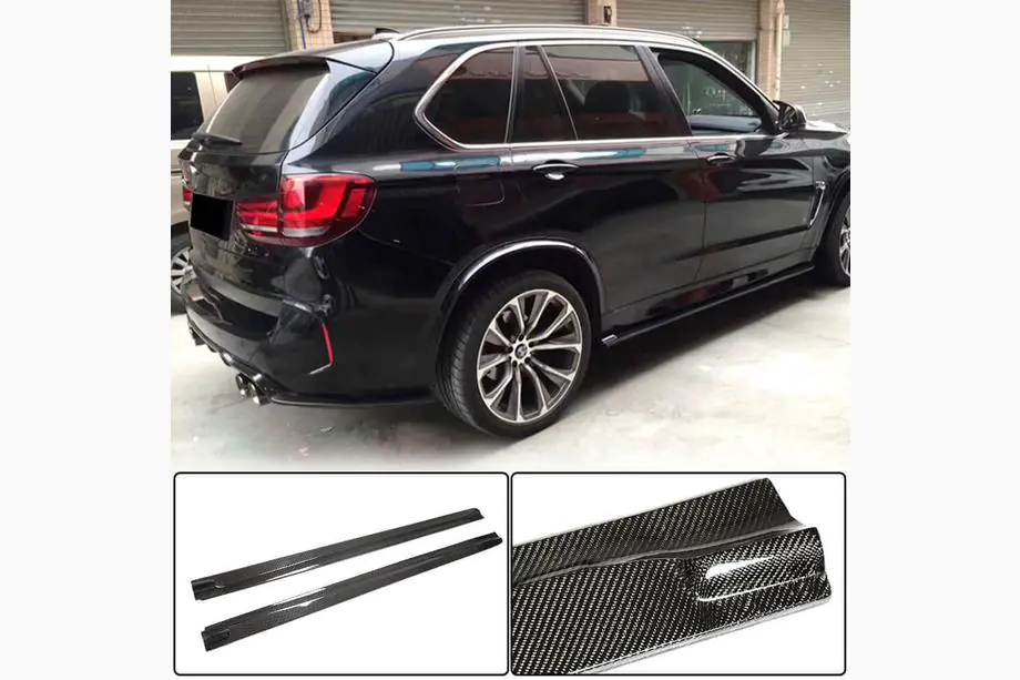 BMW X6 F16 2014–2019 Sliekšņu uzlikas (F86, oglekļa šķiedra) Foto 1