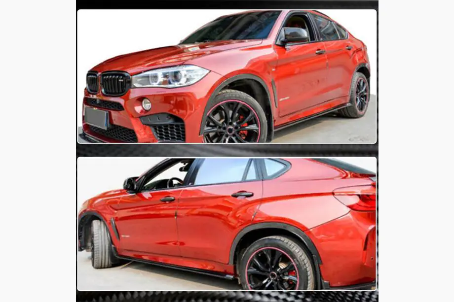 BMW X6 F16 2014–2019 Sliekšņu uzlikas (F86, oglekļa šķiedra) Foto 4