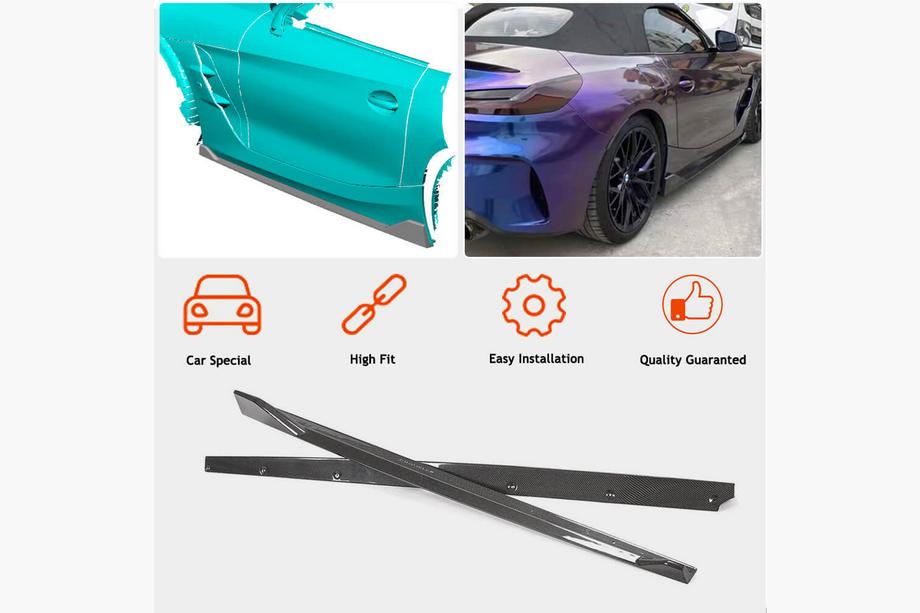 BMW Z4 (G29) 2018– Sliekšņu uzlikas (M-Sport, oglekļa šķiedra) Foto 2