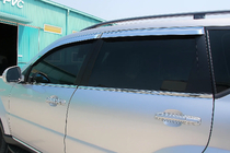 SsangYong Rexton I 2001–2017 Ārējās logu apmales (4 gab., nerūsējošais tērauds) OmsaLine – itāļu nerūsējošais tērauds foto 1