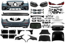 Mercedes S-class W221 2005–2013 Restailinga komplekts W223 AMG S63 (ar durvju rokturiem un ieliktņiem) foto 1