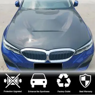 Oglekļa šķiedras motora pārsegs (V1) foto 2