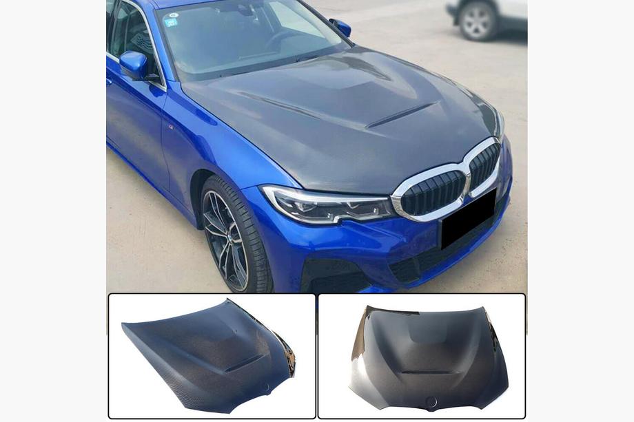 BMW 3. sērija G20/G21 2018– Oglekļa šķiedras motora pārsegs (V1) Image