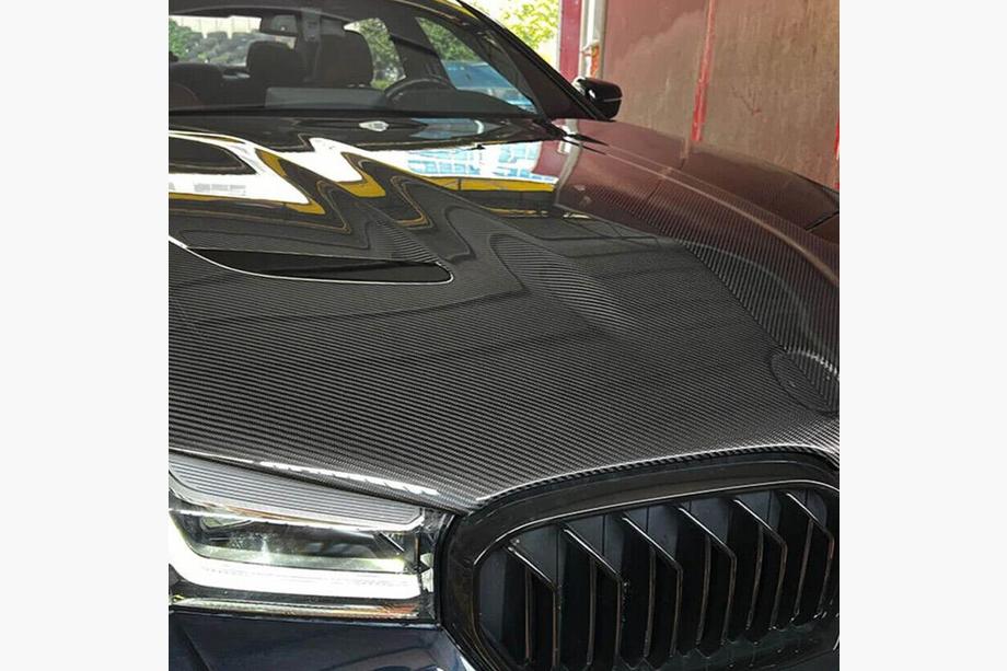 BMW 5. sērija G30/G31 2017–2023 Motora pārsegs (F90 stils, oglekļa šķiedra) Image