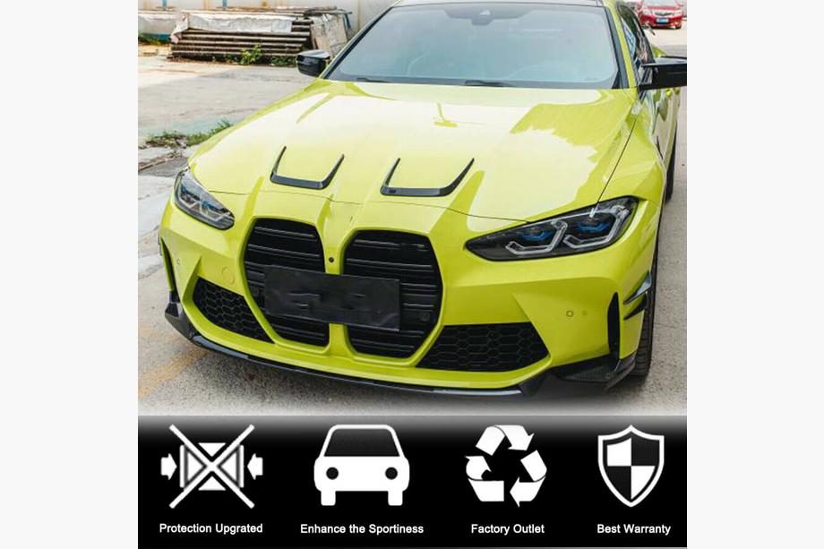 BMW 3. sērija G20/G21 2018– Motora pārsega uzlikas (G80, karbons) Foto 3