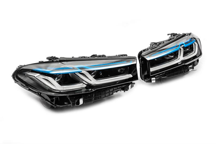 BMW 5. sērija G30/G31 2017–2023 Priekšējie lukturi Full LED Laser facelift (nepieciešama bampera nomaiņa) Foto 4