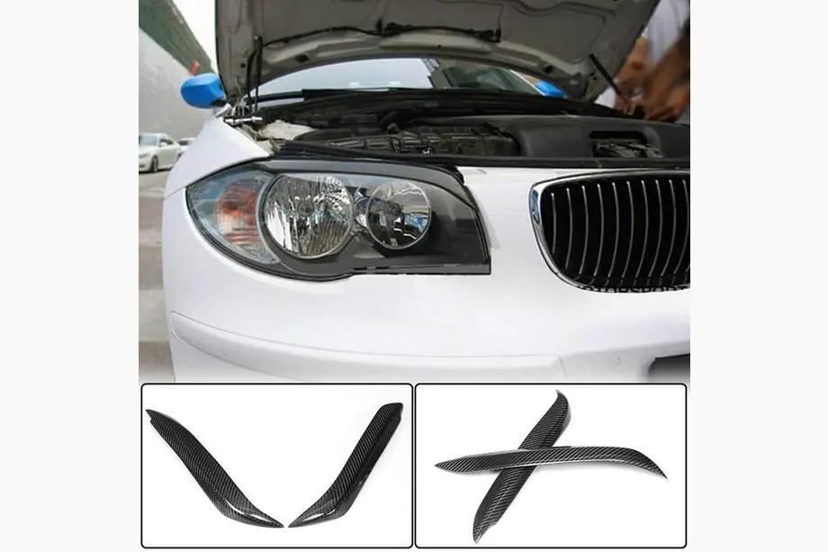 BMW 1. sērija E81/E82/E87/E88 2004–2011 Lukturu skropstas (karbons) Image