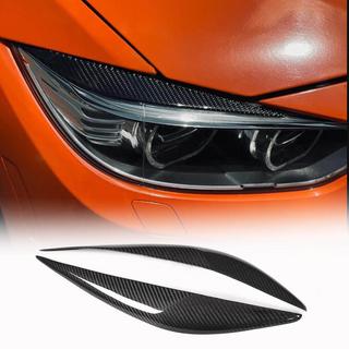 Priekšējo lukturu uzacis V2 (F30, karbons) BMW 3. sērija F30/F31 2012–2019 foto 2