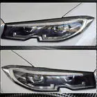 BMW 3. sērija G20/G21 2018– Priekšējo lukturu uzacis (2018-2022, Oglekļa šķiedra) foto 4