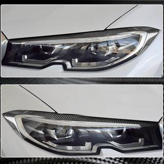Priekšējo lukturu uzacis (2018-2022, Oglekļa šķiedra) BMW 3. sērija G20/G21 2018– foto 4