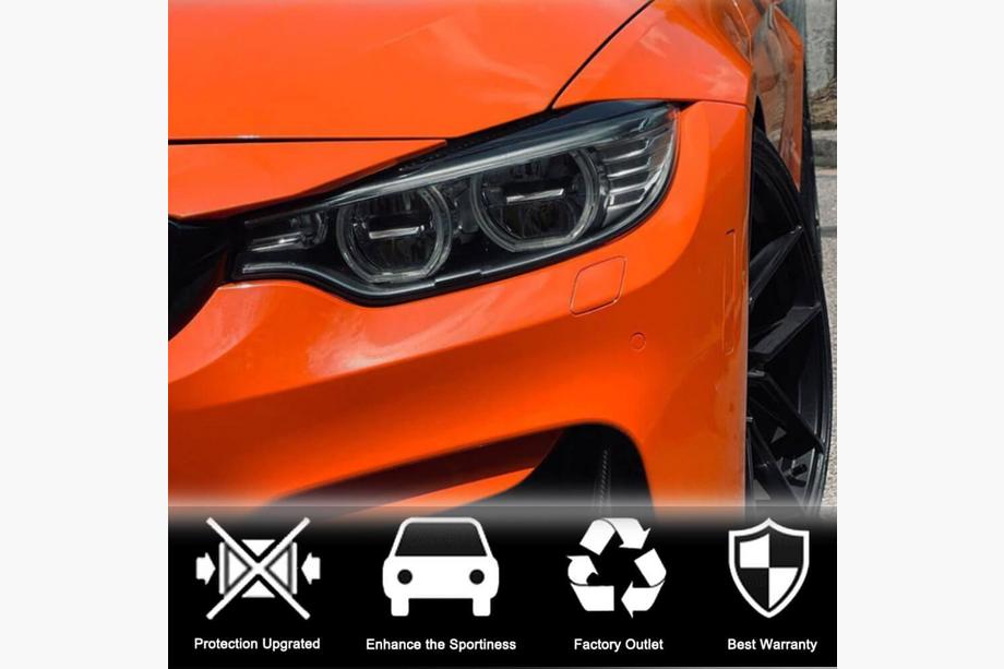BMW 3. sērija F30/F31 2012–2019 Priekšējo lukturu uzacis V1 (priekš F80, oglekļa šķiedra) Foto 2