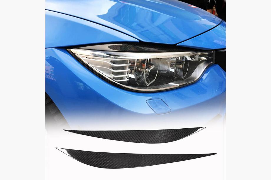 BMW 4 sērija F32/F33/F36 2012–2020 Priekšējo lukturu uzacis V2 (Carbon) Image