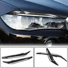 BMW X6 F16 2014–2019 Priekšējo lukturu uzacis Carbon V1 foto 1