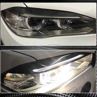 Priekšējo lukturu uzacis Carbon V1 BMW X6 F16 2014–2019 foto 3