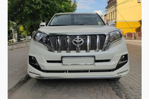 Toyota Land Cruiser Prado 150 2009–2023 Priekšējā un aizmugurējā bufera uzlikas Luxury (2013-2017) Melna krāsa foto 1