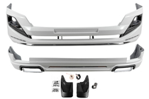 Toyota Land Cruiser Prado 150 2009–2023 Priekšējā un aizmugurējā bufera uzlikas Luxury (2013-2017) Melna krāsa foto 2