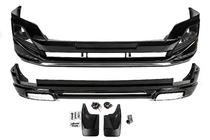 Toyota Land Cruiser Prado 150 2009–2023 Priekšējā un aizmugurējā bufera uzlikas Luxury (2013-2017) Melna krāsa foto 3