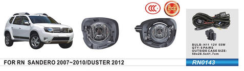 Renault Duster 2008–2017 Miglas lukturi 2012-2015 (2 gab., halogēna) foto 1
