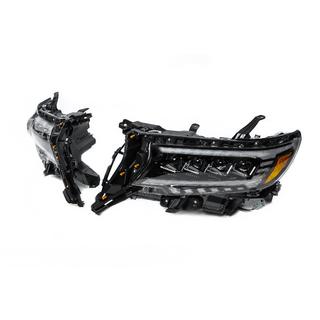 Priekšējie lukturi Lexus-design 4-LED V2 (2017+, 2 gab.) Toyota Land Cruiser Prado 150 2009–2023 foto 4