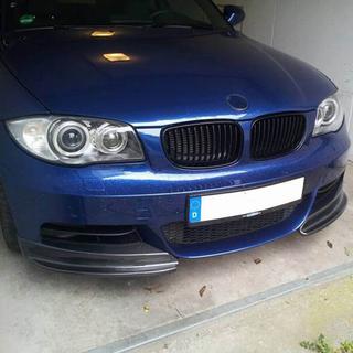 Priekšējā bampera flapi Flap (E82/E88 M-Sport, oglekļa šķiedra) BMW 1. sērija E81/E82/E87/E88 2004–2011 foto 2
