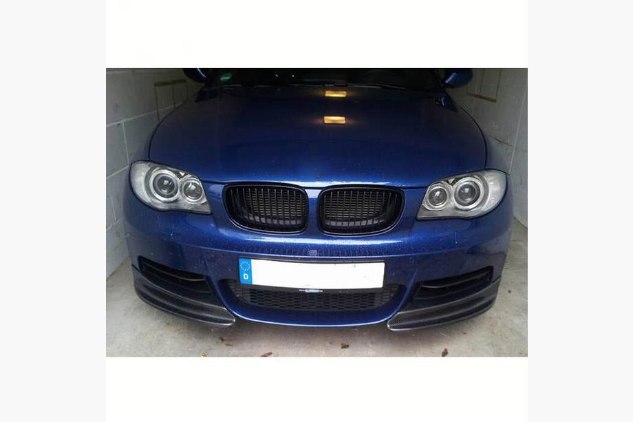 BMW 1. sērija E81/E82/E87/E88 2004–2011 Priekšējā bampera flapi Flap (E82/E88 M-Sport, oglekļa šķiedra) Foto 3