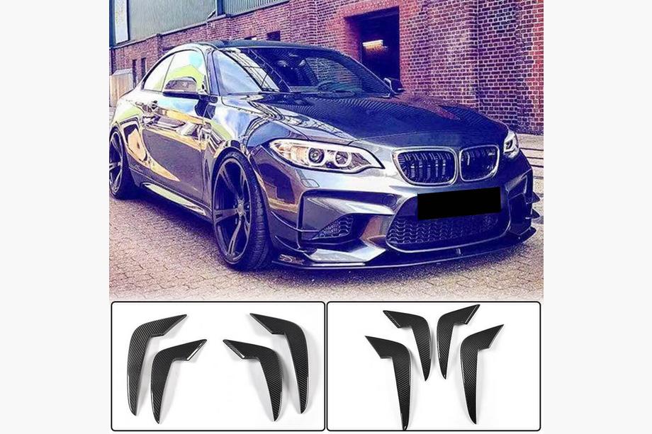 BMW 2. sērija F22/F23 2014–2021 Priekšējā bampera flapi Flap FRP V2 (priekš F87 M2 2016-2020) Image