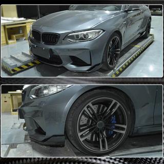 Priekšējā bampera flapi Flap (F87 M2/M2C, oglekļa šķiedra) BMW 2. sērija F22/F23 2014–2021 foto 4