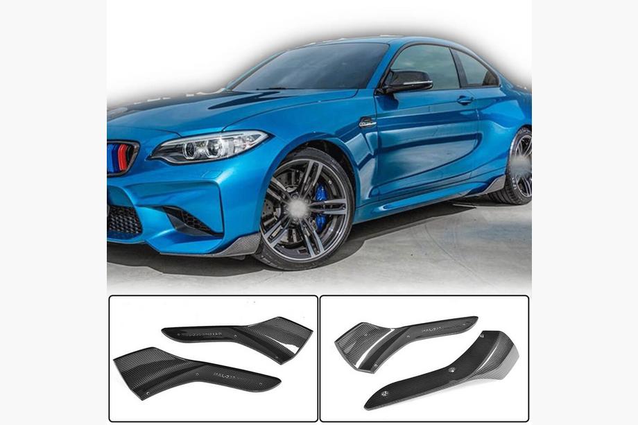BMW 2. sērija F22/F23 2014–2021 Priekšējā bampera flapi Flap (F87 M2/M2C, oglekļa šķiedra) Foto 1