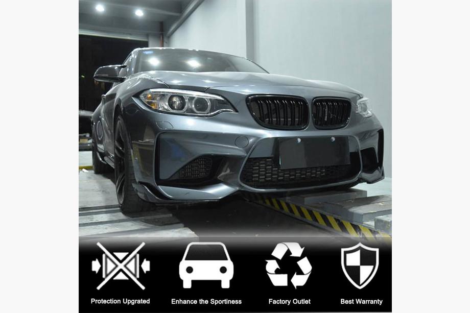 BMW 2. sērija F22/F23 2014–2021 Priekšējā bampera flapi Flap (F87 M2/M2C, oglekļa šķiedra) Foto 3