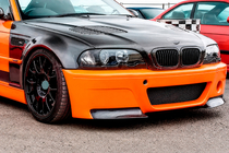 BMW 3. sērija E46 1998–2006 Priekšējā bampera uzlikas Flap (M3, karbons) foto 2
