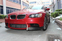 BMW 3. sērija E90/E91 2005–2011 Priekšējā bampera lūpas uzlikas Flap FRP V2 (E90 2008-2011 Base) foto 4