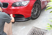 BMW 3. sērija E90/E91 2005–2011 Priekšējā bampera lūpas uzlikas Flap FRP V2 (E90 2008-2011 Base) foto 7