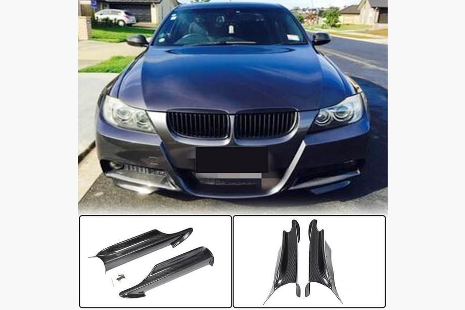 BMW 3. sērija E90/E91 2005–2011 Priekšējā bampera uzlikas Flap (E90 2005-2008 M-Sport, oglekļa šķiedra) Image