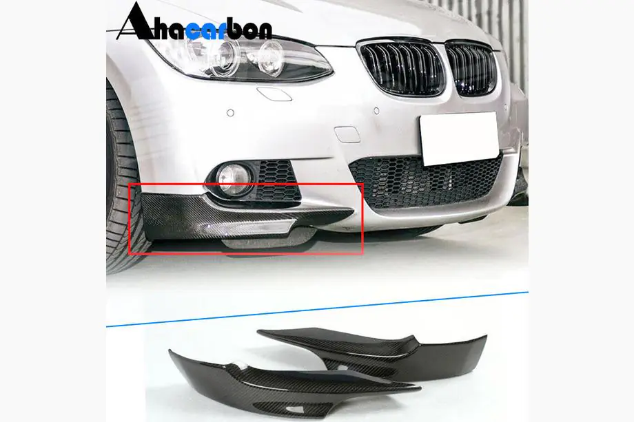 BMW 3. sērija E92/E93 2006–2013 Flap uzlikas priekšējam bamperim (M-Sport 2006-2009, oglekļa šķiedra) Foto 1
