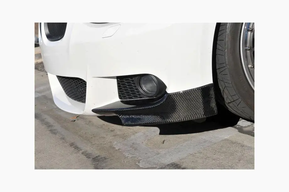 BMW 3. sērija E92/E93 2006–2013 Flap uzlikas priekšējam bamperim (M-Sport 2006-2009, oglekļa šķiedra) Foto 2