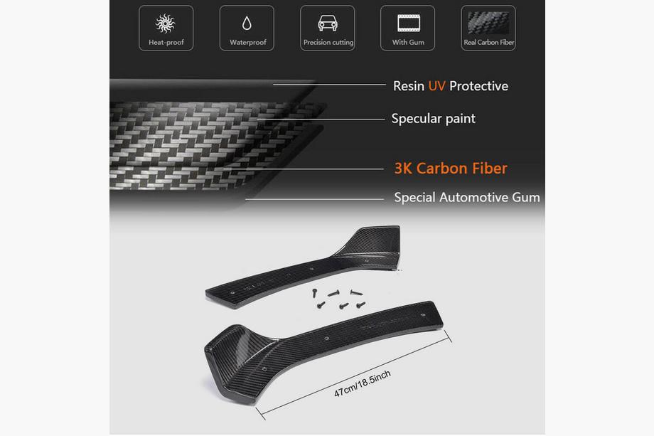 BMW 3. sērija F30/F31 2012–2019 Priekšējā bampera lūpas uzlikas Flap FRP V2 (M-Sport) Foto 7