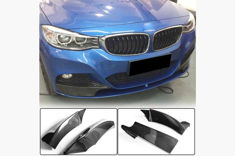 BMW 3. sērija F34 2013–2020 Priekšējā bampera uzlikas Flap (M-Sport, oglekļa šķiedra) Image