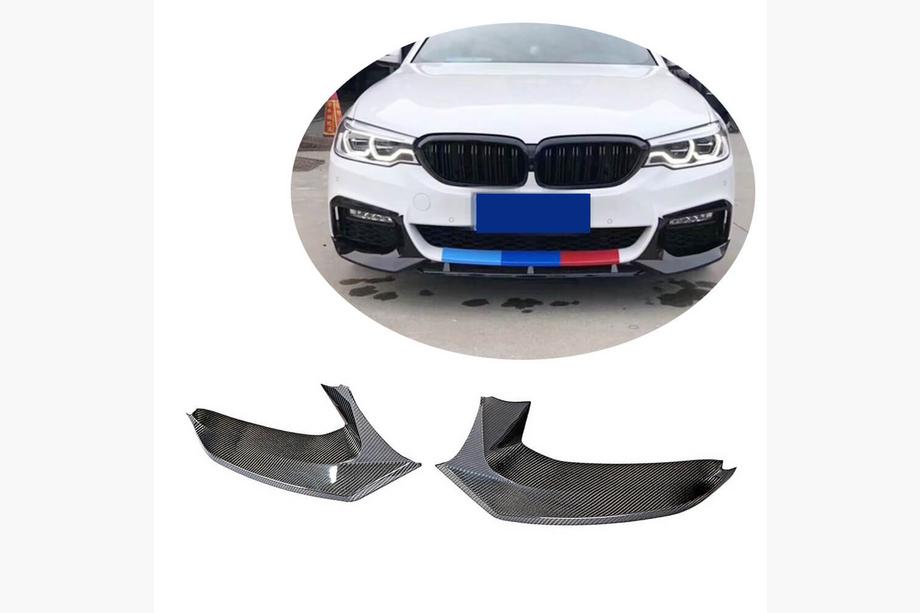 BMW 5. sērija G30/G31 2017–2023 Priekšējā bampera uzlikas Flap V1 (M-Sport 2017-2020, oglekļa šķiedra) Image