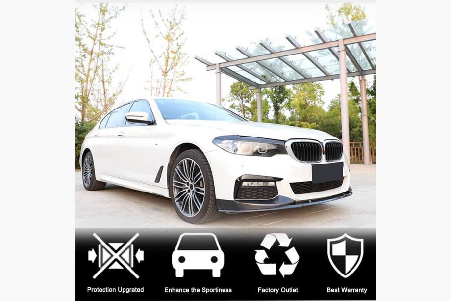 BMW 5. sērija G30/G31 2017–2023 Priekšējā bufera flapi Flap V2 (M-Sport 2017-2020, oglekļa šķiedra) Foto 3