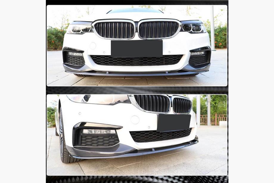 BMW 5. sērija G30/G31 2017–2023 Priekšējā bufera flapi Flap V2 (M-Sport 2017-2020, oglekļa šķiedra) Foto 4