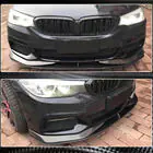 BMW 5. sērija G30/G31 2017–2023 Priekšējā bampera lūpas uzlikas Flap V3 (M-Sport 2017-2020, oglekļa šķiedra) foto 3