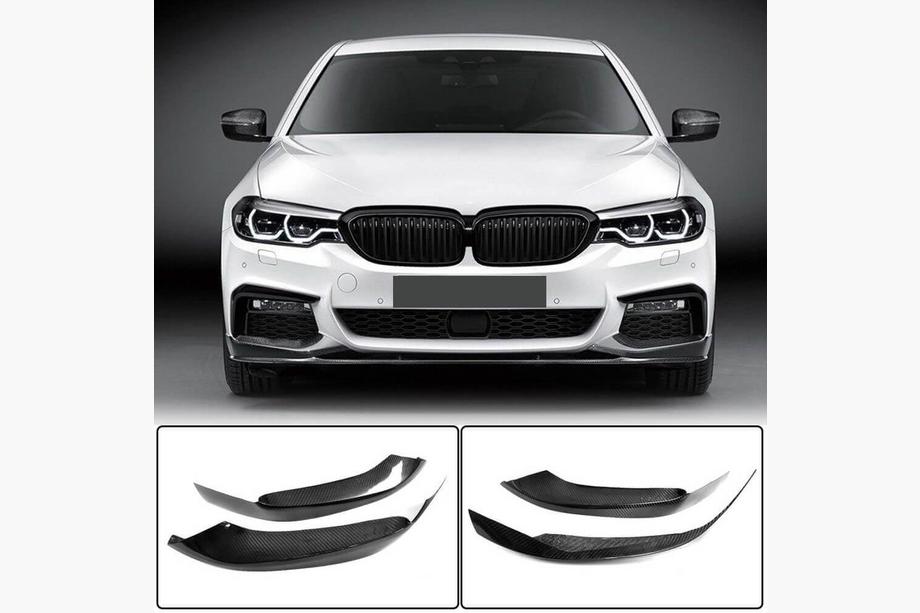 BMW 5. sērija G30/G31 2017–2023 Priekšējā bampera uzlikas Flap Karbons V4 (M-Sport 2017-2020) Image