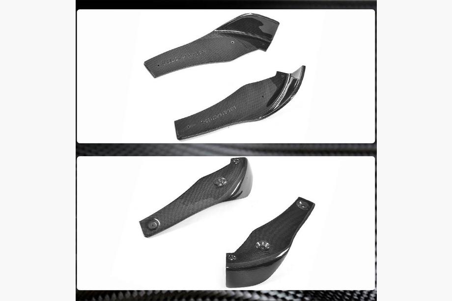 BMW 3. sērija F30/F31 2012–2019 Priekšējā bampera lūpas uzlikas Flap V2 (F80, oglekļa šķiedra) Foto 5