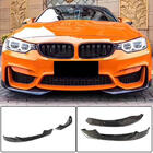 BMW 3. sērija F30/F31 2012–2019 Priekšējā bampera lūpas uzlikas Flap V1 (F80, oglekļa šķiedra) foto 1