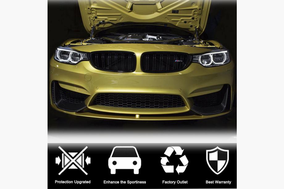 BMW 3. sērija F30/F31 2012–2019 Priekšējā bufera uzlikas Flap V3 (F80, oglekļa šķiedra) Foto 4