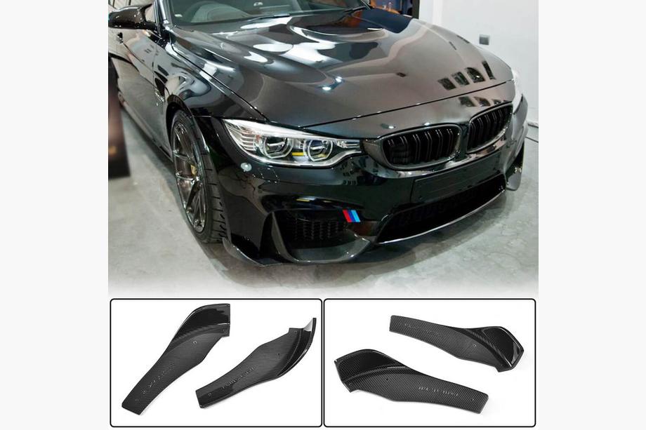 BMW 4 sērija F32/F33/F36 2012–2020 Priekšējā bampera lūpa Flap V1 (F82/F83, oglekļa šķiedra) Image