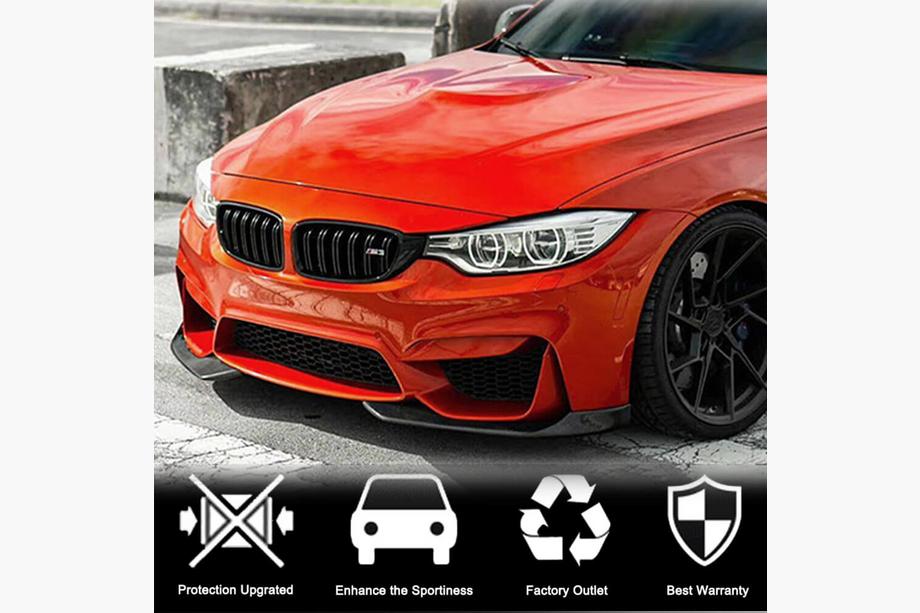 BMW 4 sērija F32/F33/F36 2012–2020 Priekšējā bampera uzlikas Flap V2 (F82/F83, oglekļa šķiedra) Foto 2