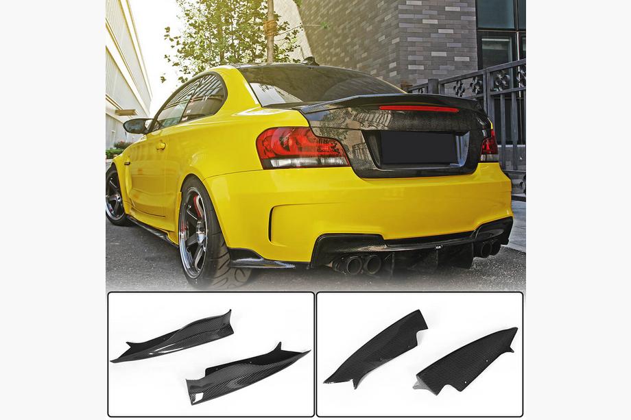 BMW 1. sērija E81/E82/E87/E88 2004–2011 Aizmugurējā bufera uzlikas Flap (E82 1M, oglekļa šķiedra) Image
