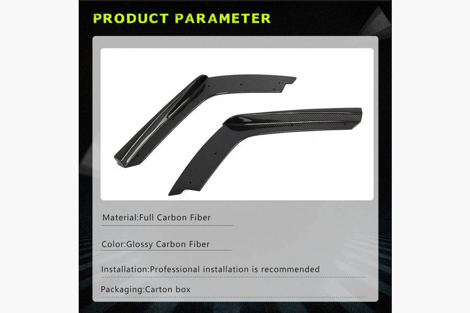 BMW 4 sērija F32/F33/F36 2012–2020 Aizmugurējā bampera uzlikas Flap V2 (F82/F83, oglekļa šķiedra) Foto 5